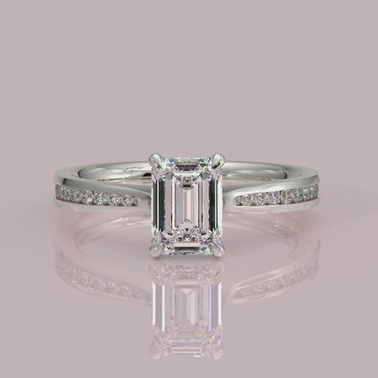 Yb jewellers engagement ring straight band