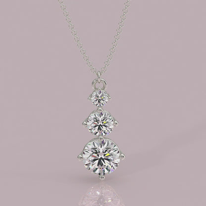  necklace yb jewellers diamond necklace 3 stone 