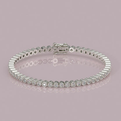 Diamond_Bracelet_Rubover_bezel_set_yb Jewellers_platinum_rose_gold_y