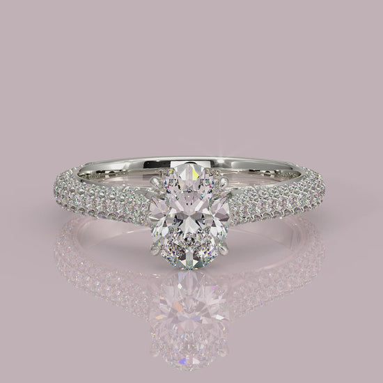 Yb jewellers engagement ring straight band