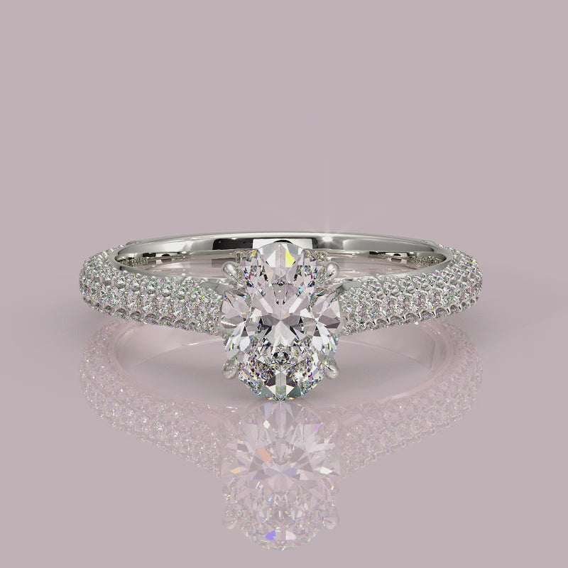 Yb jewellers engagement ring straight band