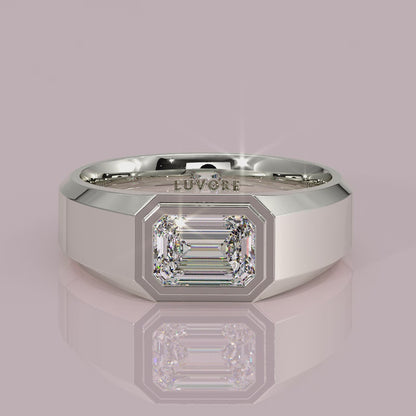 Single Stone Emerald Eternity Ring