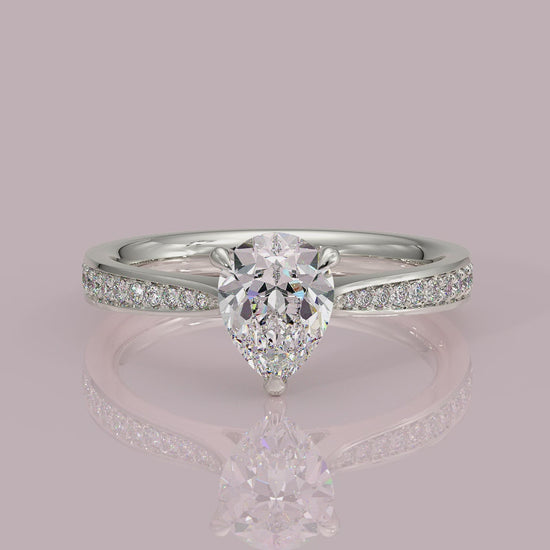Yb jewellers engagement ring straight band