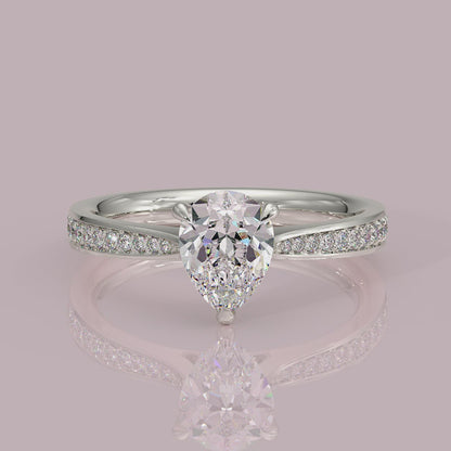 Yb jewellers engagement ring straight band