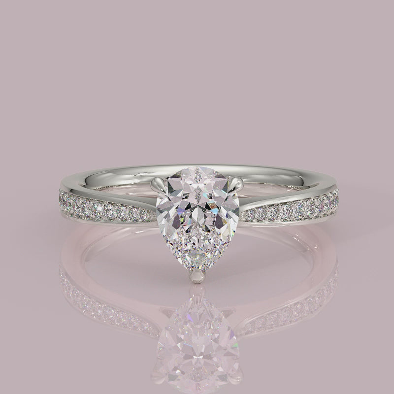 Yb jewellers engagement ring straight band