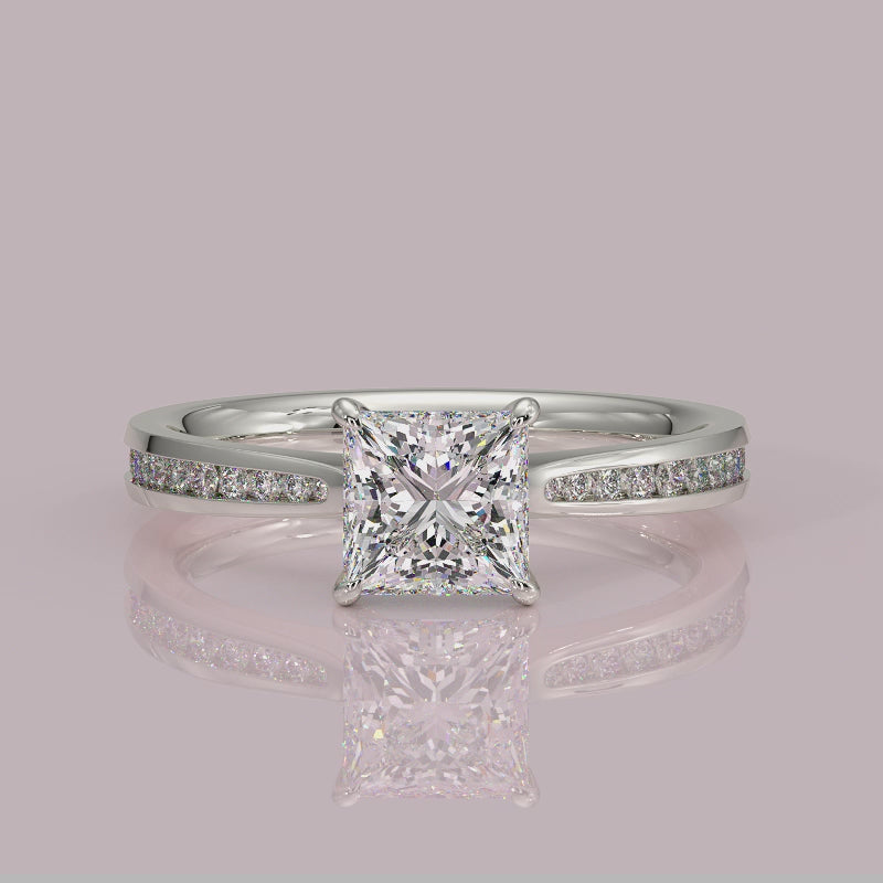 Yb jewellers engagement ring straight band 