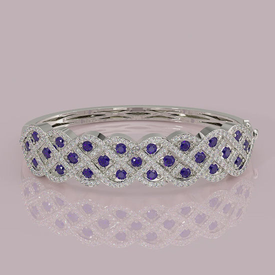 8-Bracelet_1 yb jewellers sapphire and diamond bangle 