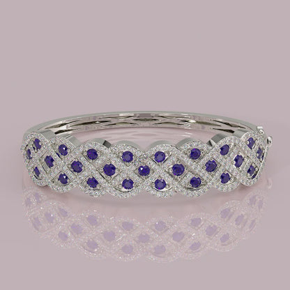 8-Bracelet_1 yb jewellers sapphire and diamond bangle 