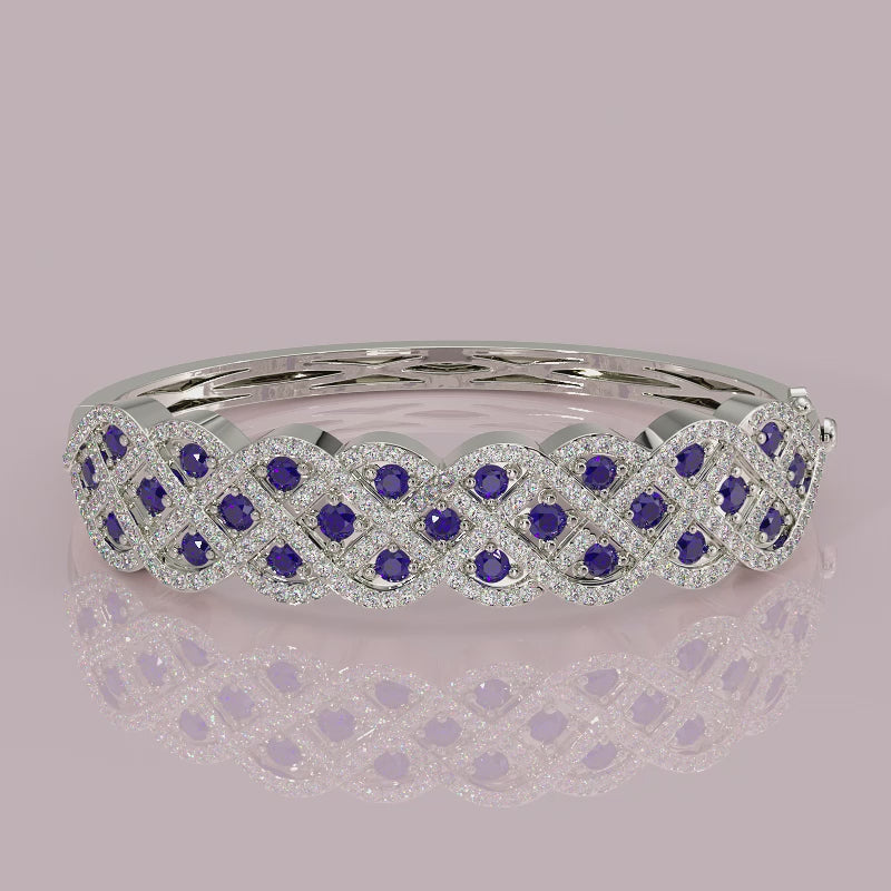8-Bracelet_1 yb jewellers sapphire and diamond bangle 