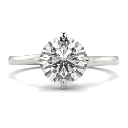 Diamond ring on a white background yb jewellers twist band engagement ring best selling design round diamond trending rings