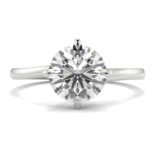 Diamond ring on a white background yb jewellers twist band engagement ring best selling design round diamond trending rings