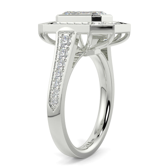 Vivienne - 3.0 CT - Emerald Cluster Halo Ring