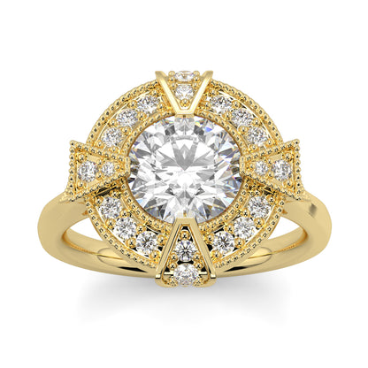 Vivienne - 3.0 CT - Round Cluster Halo Ring