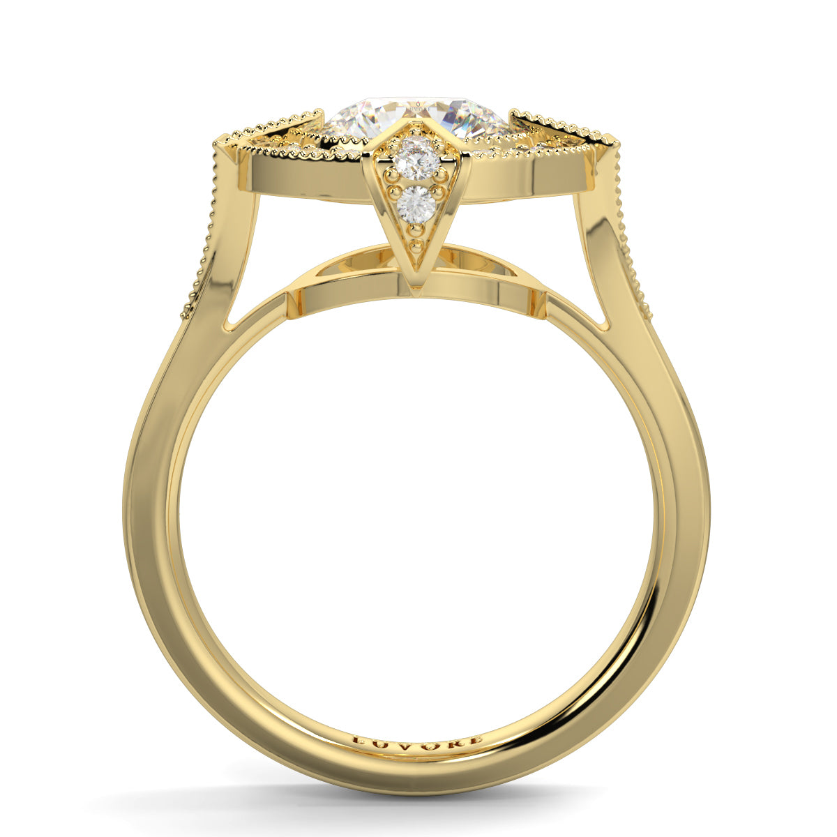 Vivienne - 3.0 CT - Round Cluster Halo Ring