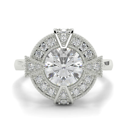 Vivienne - 3.0 CT - Round Cluster Halo Ring